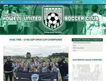 Tablet Screenshot of howellunitedsoccer.com